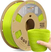 OVERTURE TPU High Speed Filament 1.75mm Flexible TPU Roll, 1kg Spool (2.2lbs), 3D Printer Filament, Dimensional Accuracy +/- 0.03mm, Fits Most FDM Printers (HS TPU Grass Green)