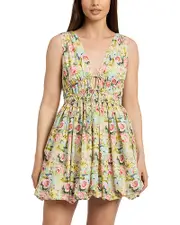 En Saison Cairo Floral Poplin Mini Dress