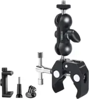 Super Clamp Camera Clamp Mount with 360° Ballhead Magic Arm, Ball Head Adapte...