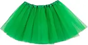 LIFKOME Light Green Tutu Skirt for Boy Girl Ballet Dress up Costume for Parties Dances and Halloween Elastic Waistband Adorable Girls Tulle Skirt