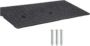 Heavy Duty Rubber Curb Ramp, Enhanced Traction, Anti Slip Design, 22000lbs Capacity, 3.94in Rise Height Driveway Ramp Threshold Ramp for Wheelchair, Driveways, Garages