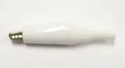 Sato Parts # C-4-M-W, 35mm Alligator Clip with White Boot 5A @ 30V