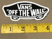Vintage LOT x2 VANS “OFF THE WALL” Skateboard Stickers 4” Skate Skater Decal NEW