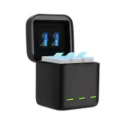 3-Slot Battery Charger Storage Charging Box w/ Indicator For GoPro Hero 9 10