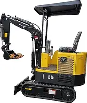 Mini Excavator, 1.5 Tonne, 20HP Engine, 11kN Digging Force, Hydraulic System with Dual Gear Pump