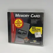 Sealed Vintage 1998 Performance Sony PS1 Memory Card & Case Holder SEALED NOS