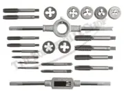 TRIUMPH NORTON BSA 23 PC. 1/8" - 1/2" WHITWORTH BSW TAP & DIE SET PN# TBS-0600