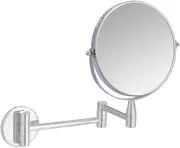 Wall Mounted Makeup Vanity Mirror for Bathroom Shaving - 1X/5X Magnification
