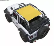 SpiderWebShade Mesh Bikini Top-Yellow, for Jeep JL 2dr.; SWS-SHDTOP-01-JL2D-YLW