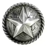 Western Equestrian Cowboy Tack (Set 6) Silver Star Conchos