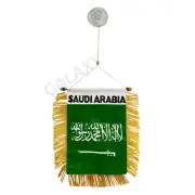 Saudi Arabia Flag Mini Banner / Double Sided Mini Saudi Arabia Car Window Flag