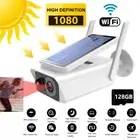 Solar Battery Powered Wireless Security Camera System WiFi Outdoor Audio Home
