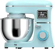 Electric Stand Mixer 8L Large Capacity Stainless Steel Mixer 6 Speed Levels Stirrer with Egg Beater, Hook, Agitator for Mixing, Stirring, Kneading, Whipping Food