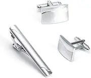 [JDXQBLD] Jewelry Men'S Cufflinks Metal Cufflinks Lavalier Set Men'S French Tie Clip Cufflinks