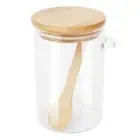 1X(Food Storage Glass Jar Clear Sealed Canister Container with Lid and6703