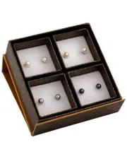 Splendid Pearls Silver 6-6.5mm Freshwater Pearl Set NoSize NoColor