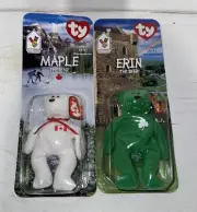 MAPLE & ERIN The Bear 1996/1997 MCDONALDS TY BEANIE BABY WITH RARE ERRORS 1993