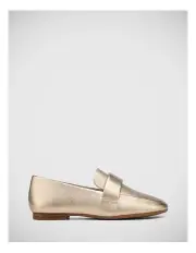 [Wittner] Antic Metallic Leather Loafer in Champagne