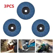 3Pack 3-Inch Flat Flap Discs 75mm Grinding Wheels Wood Cutting For Angle Grinder