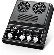 Mini Guitar Amp,LEKATO 20W Rechargeable Electric Guitar Amplifier with Distortion and Delay Effects,Portable Guitar Combo Amp with Bluetooth for Daily Practice Travel (2908)