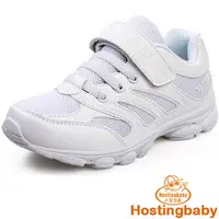 在飛比找PChome24h購物優惠-【Hostingbaby小寶當家】X5232白色春秋童鞋兒童