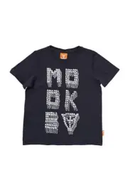 Mooks Genuine Children Boys Nail T Shirt sizes 5 6 7 Colour Dark Navy