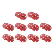 10 Sets Sewing Snap Buttons, Press Buttons Snap Fasteners 12mm, Red