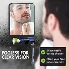 Shower Mirror Fogless for Shaving with Razor Holder, Fog Mirror Shower Suction