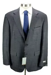 CANALI Kei Suit 48 L fits 46 L (58 EU) Men's Grey Wool Stretch Two Button NWT