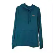 NWT Men's - Under Armour Teal Rival Fleece Mountain Hoodie, Size Large