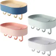 4 Pcs Dish Dryer Rack Hook Soap Adhesive Holder Wall Mounted