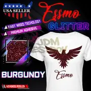 Burgundy Glitter Heat Transfer Vinyl HTV T-Shirt 20" Iron On Heat Press DG24