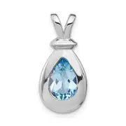 Sterling Silver Blue Topaz Pendant