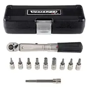 Venzo Bicycle Bike 1/4 Inch Driver - Torque Wrench Allen Key Tools Socket Set Kit 2-24Nm - Small Adjustable