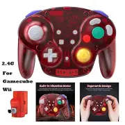 2.4G Wireless Gamecube Controller for Gamecube GCN GC Wii Rechargeable & Rumble