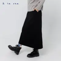 在飛比找momo購物網優惠-【a la sha】Q咪造型口袋A字長裙