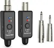 2.4 GHz Microphone Wireless System XLR Transmitter Receiver for Dynamic Capacitor,Microphone Wireless System, Wireless Microphone Adapter