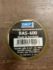 NOS SKF BAS-600 Bottom Bracket Square Taper Spindle - JIS 110mm - New!