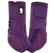 37CE Small Classic Equine Horse Hind Boots Flexion Legacy 2 Support Eggplant
