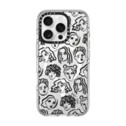iPhone 16 Pro Clear Case MagSafe Compatible BLACK PORTRAITS