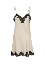 NK Imode Morgan Lace-trimmed Silk Chemise - Cream XS (UK6 / XS)