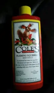 Cole's Wild Bird Flaming Squirrel Seed Sauce, 8-Ounce