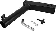 Parliky 1 Set Flagpole Bracket Holder Truck Flag Pole Mount Kit Hitch Flag Pole Holder Mount Black Metal