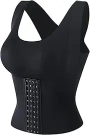 [KBQLXPKJW] 4 in 1 Waist Trainer Bra,Waist Buttoned Bra Shapewear,Women Breathable Chest Support Vest,Tummy Control and Adjustable Straps/343