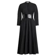 [ALAIA] Poplin Cross Belt Dress