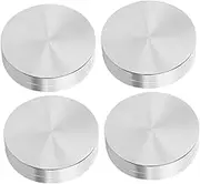 Luxshiny 4 Pcs Aluminum Alloy Rotating Cake Turntable Stylish Spinner for Precise Baking Decorating Display of Cakes Cookies and Bread Kitchen Accessory for Home Bakers