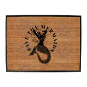 Save The Mermaids - Funny Novelty Doormat Man Cave Floor mat
