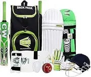 CW Bullet Cricket Set for Right Hand Kid Age 5 Junior Size Sports Set with Protective Equipment Cricket Gears Men Complete Set Senior Size Cricket Set Adult Batting Kit in Cricket Backpack