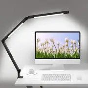 LED Desk Lamp with Clamp Architect Desk Lamp with Dual Light and Adjustable S...
