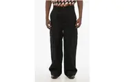 Valentino Stretch Cotton Cargo Pants with Belt Loops